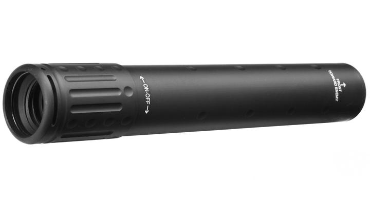 Ares Amoeba QD Aluminium Silencer f. Scar / MS338 Flash-Hider lang schwarz Bild 1