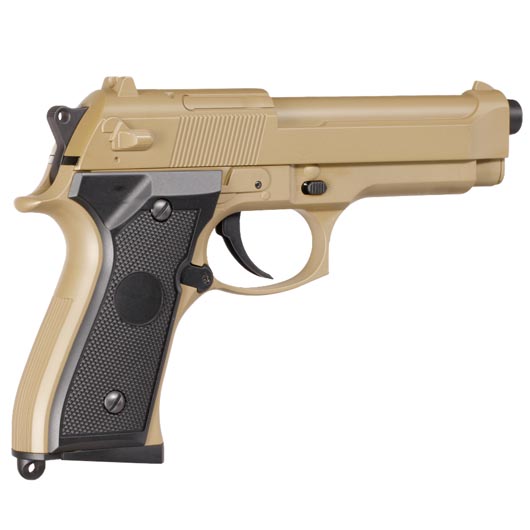 Cyma M92 mit Metallschlitten Komplettset AEP 6mm BB Tan Bild 3