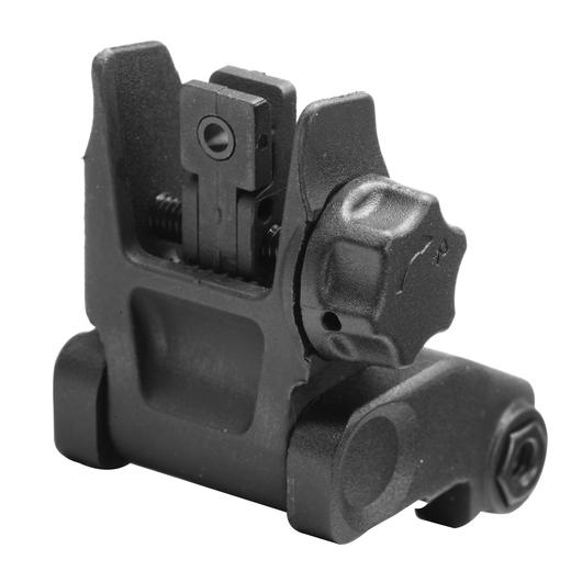 VFC QRS Flip-Up Rear Sight schwarz f. 21mm Schienen Bild 1