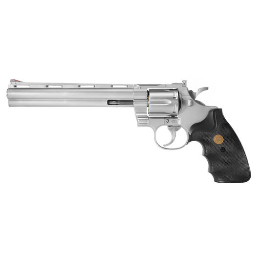 UHC .357 8 Zoll Softair Revolver mit Hlsen Springer 6mm BB silber / schwarz Bild 1