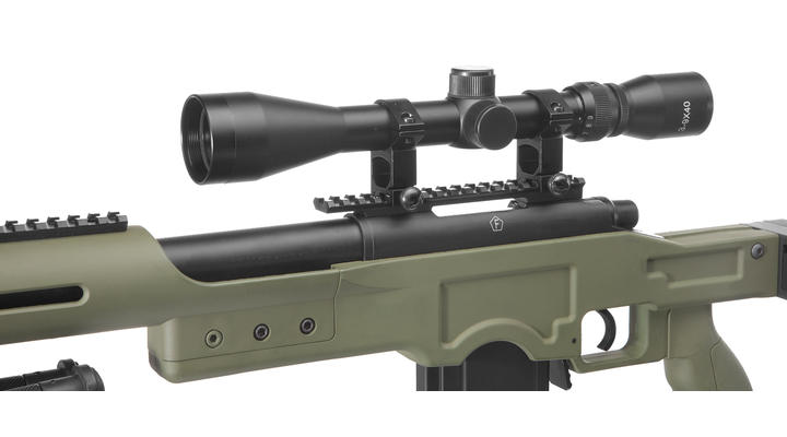 Well MB4410D MSR Snipergewehr inkl. Zweibein / Zielfernrohr Springer 6mm BB oliv Bild 7