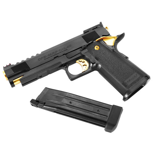 Tokyo Marui Hi-Capa 5.1 Gold Match Gas-Blow-Back 6mm BB schwarz Bild 4