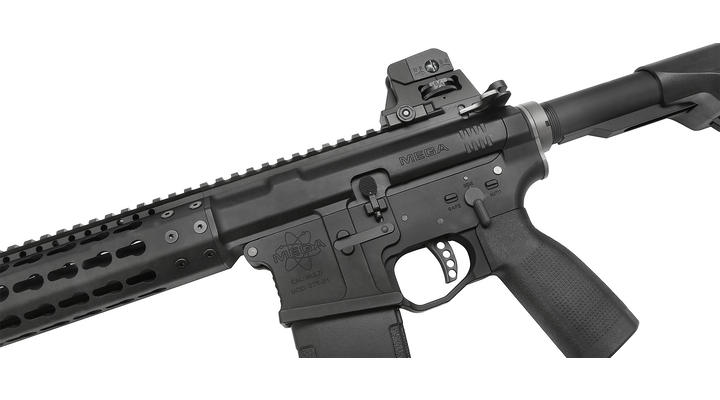 PTS Mega Arms MKM AR15 CQB Vollmetall Gas-Blow-Back 6mm BB schwarz Bild 5