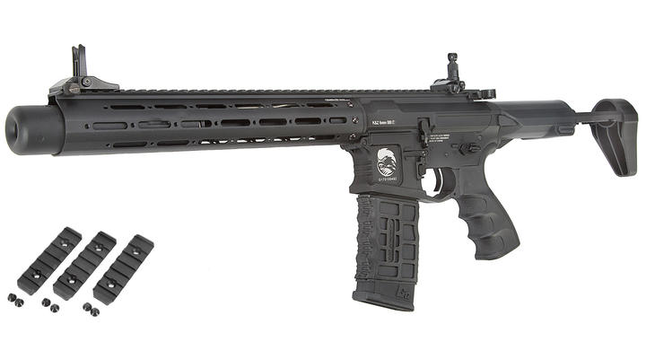 G&G GC16 PDW15 AR Vollmetall S-AEG 6mm BB schwarz