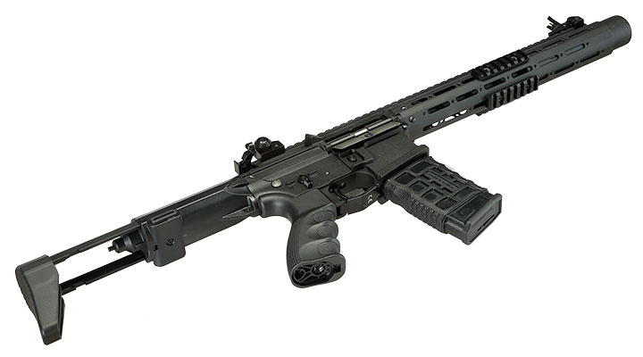 G&G GC16 PDW15 AR Vollmetall S-AEG 6mm BB schwarz Bild 6