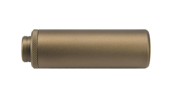 G&G SS-100 Alumininium Mock Suppressor 14mm- / 14mm+ Desert Tan Bild 3