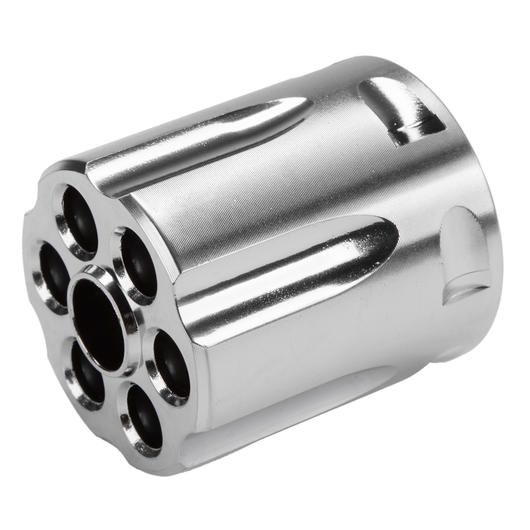 ASG Dan Wesson DW715 Revolver-Trommel Moon Clip kompatibel silber