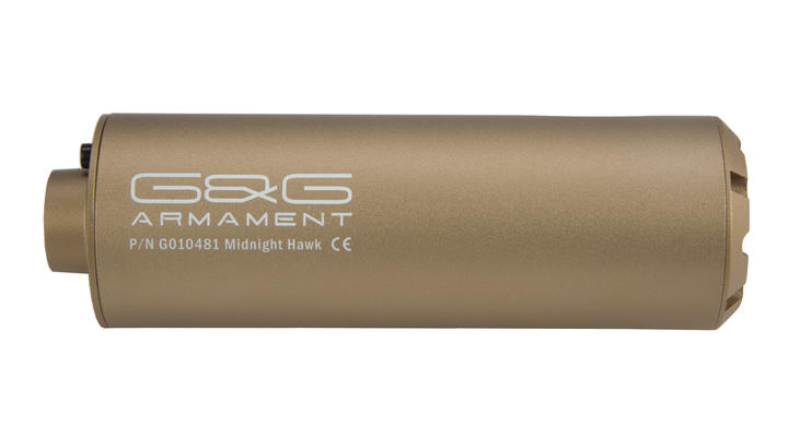 G&G Compact Midnight Hawk Aluminium Tracer Unit Suppressor 14mm- Desert Tan Bild 3