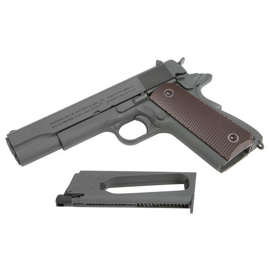 Cybergun Colt M1911A1 Vollmetall CO2 BlowBack 6mm BB Parkerized Bild 4