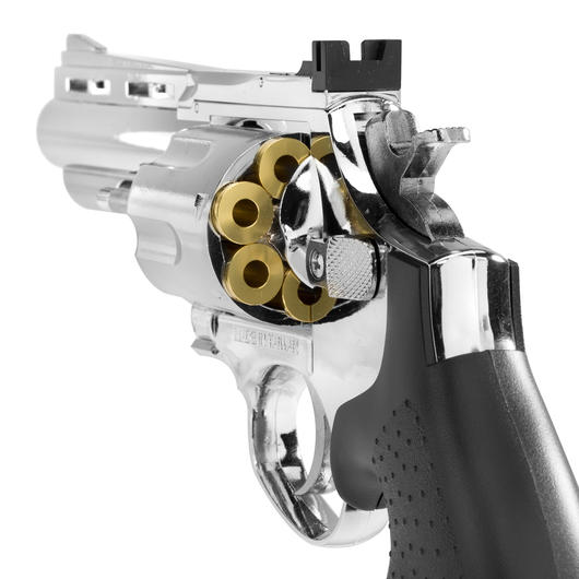 HFC HG-132 .357 Magnum 4 Zoll Gas Revolver 6mm BB chrom Bild 3