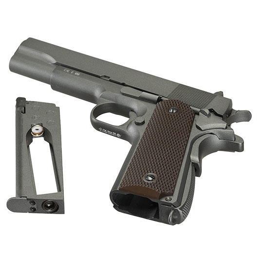 KWC M1911A1 Military Vollmetall CO2 BlowBack 6mm BB Parkerized Bild 7