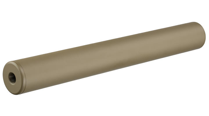 King Arms Light Weight Aluminium Silencer 335 x 40mm 14mm- Dark Earth Bild 1