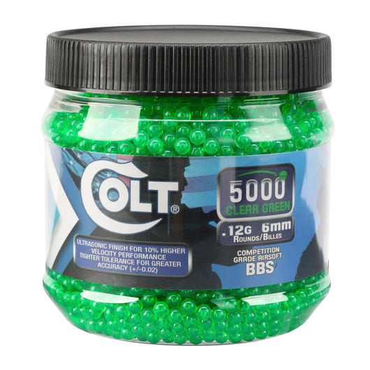 Cybergun Colt Competition Grade BBs 0,12g 5.000er Container Clear Green