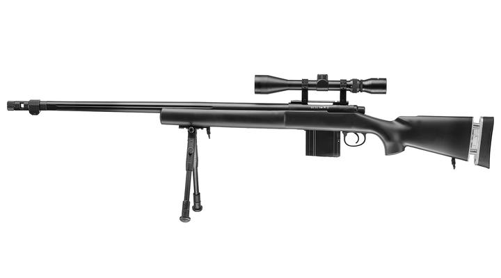 Versandrcklufer Well MB4405D M24 SWS Snipergewehr inkl. Zweibein / Zielfernrohr Springer 6mm BB schwarz Bild 1