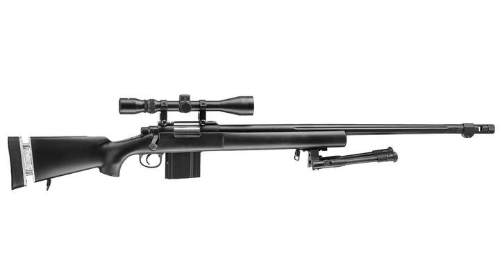 Versandrcklufer Well MB4405D M24 SWS Snipergewehr inkl. Zweibein / Zielfernrohr Springer 6mm BB schwarz Bild 2