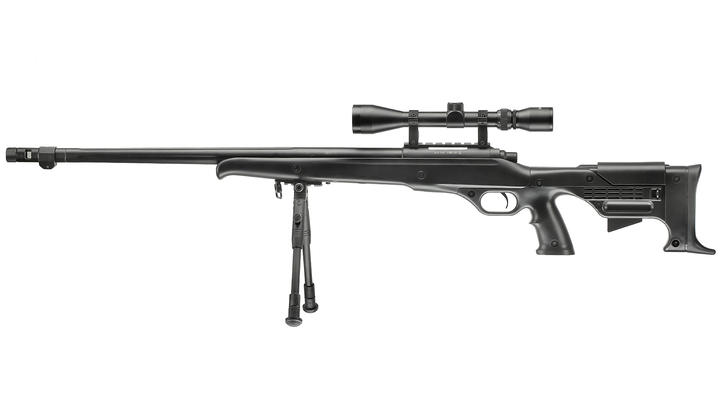 Well MB11D M728 Snipergewehr inkl. Zweibein / Zielfernrohr Springer 6mm BB schwarz Bild 1