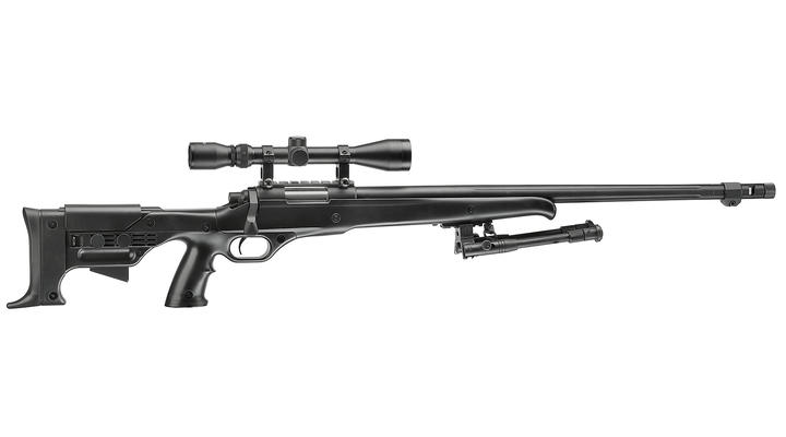 Ersatzteileset Well MB11D M728 Snipergewehr inkl. Zweibein / Zielfernrohr Springer 6mm BB schwarz Bild 2