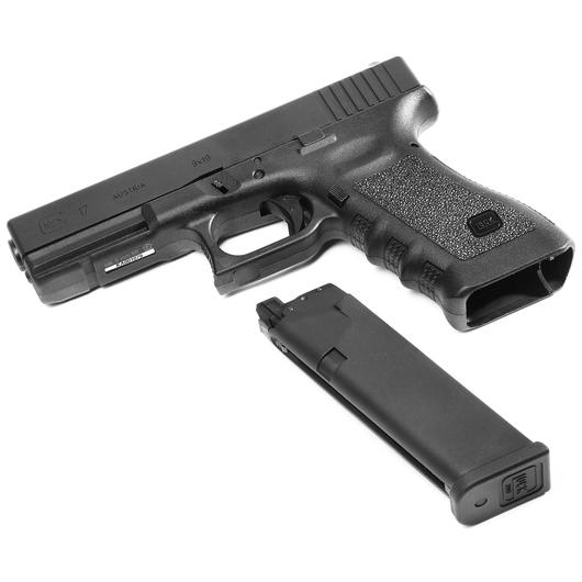Glock 17 Gen. 3 Airsoft mit Metallschlitten GBB 6mm BB schwarz Bild 4