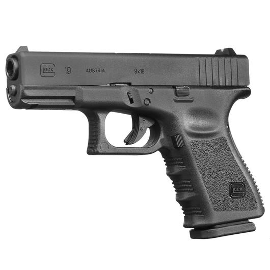 VFC Glock 19 Gen. 3 mit Metallschlitten GBB 6mm BB schwarz