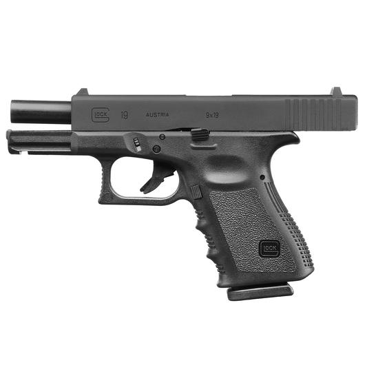 Glock 19 Gen. 3 Airsoft mit Metallschlitten GBB 6mm BB schwarz Bild 1