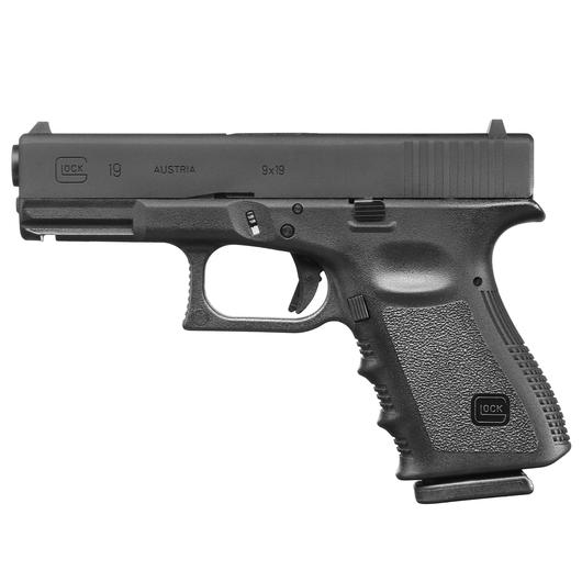 Glock 19 Gen. 3 Airsoft mit Metallschlitten GBB 6mm BB schwarz Bild 5