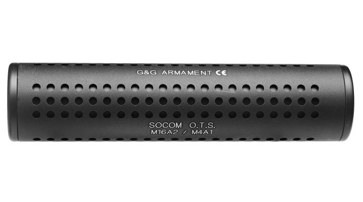 G&G O.T.S.-Style Alumininium Mock Suppressor 14mm- schwarz Bild 2