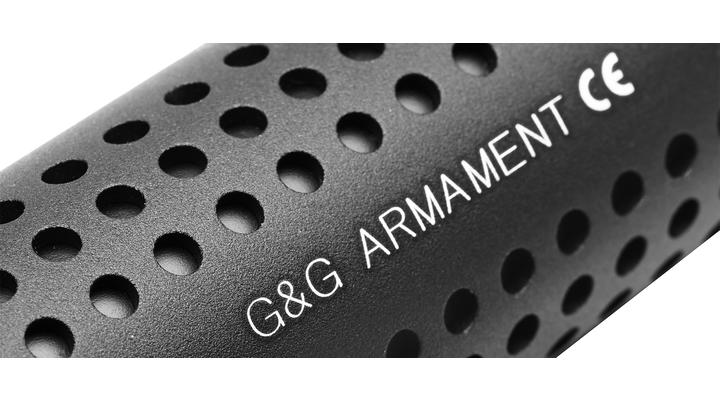 G&G O.T.S.-Style Alumininium Mock Suppressor 14mm- schwarz Bild 4