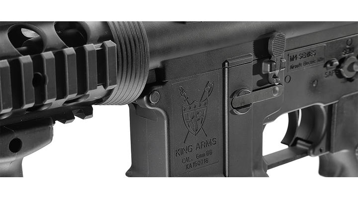 King Arms M4 CQB-R Ultra Grade S-AEG 6mm BB schwarz Bild 4