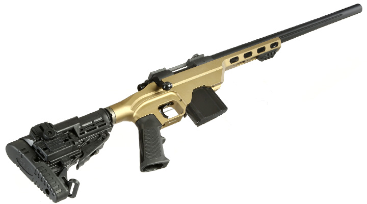 King Arms MDT LSS Tactical Rifle Gas Bolt Action Snipergewehr 6mm BB Dark Earth Bild 4