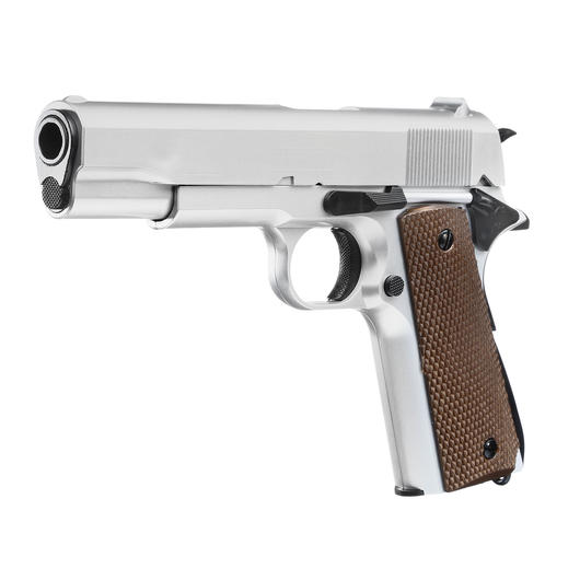 UHC M1911 A1 Heavy Weight Springer Softair 6mm BB silber