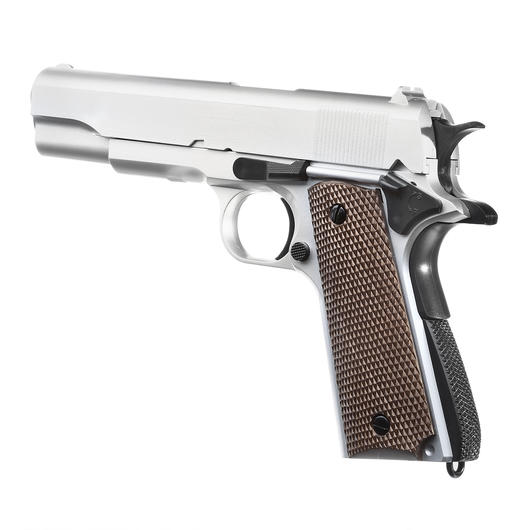 UHC M1911 A1 Heavy Weight Springer Softair 6mm BB silber Bild 2