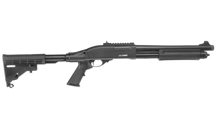 Jag Arms Scattergun TS Vollmetall Pump Action Gas Shotgun 6mm BB schwarz Bild 2