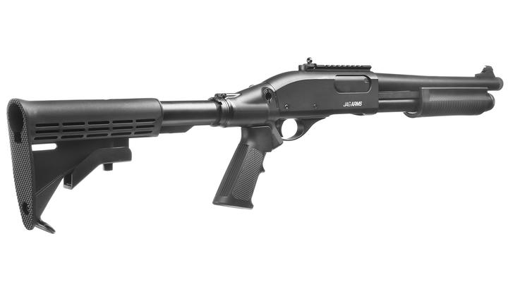 Jag Arms Scattergun TS Vollmetall Pump Action Gas Shotgun 6mm BB schwarz Bild 3