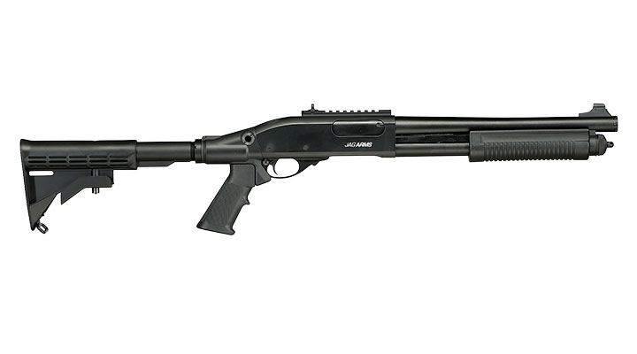 Jag Arms Scattergun TS Vollmetall Pump Action Gas Shotgun 6mm BB schwarz Bild 3