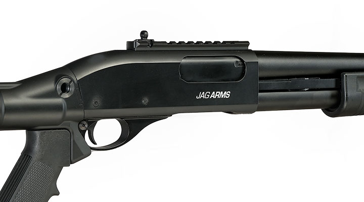 Jag Arms Scattergun TS Vollmetall Pump Action Gas Shotgun 6mm BB schwarz Bild 9