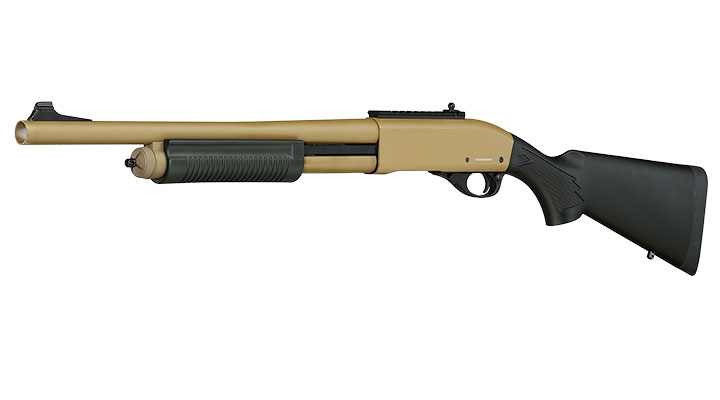Jag Arms Scattergun HD Vollmetall Pump Action Gas Shotgun 6mm BB tan