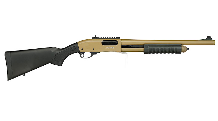Jag Arms Scattergun HD Vollmetall Pump Action Gas Shotgun 6mm BB tan Bild 3