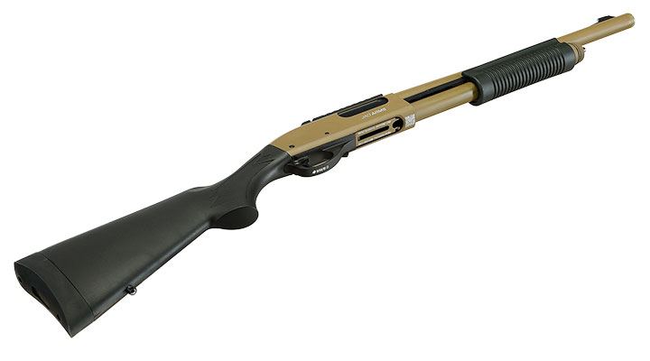 Jag Arms Scattergun HD Vollmetall Pump Action Gas Shotgun 6mm BB tan Bild 5