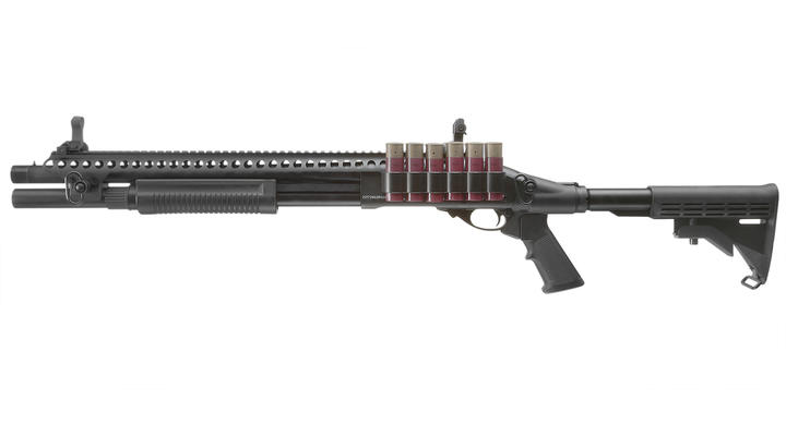 Jag Arms Scattergun SP Vollmetall Pump Action Gas Shotgun 6mm BB schwarz Bild 1