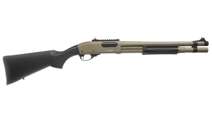 Jag Arms Scattergun HDS Vollmetall Pump Action Gas Shotgun 6mm BB tan Bild 2