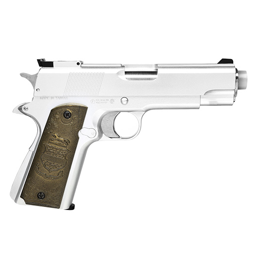 HFC M1911 Eagle-Style Gas NBB Softairpistole 6mm BB silber Bild 2