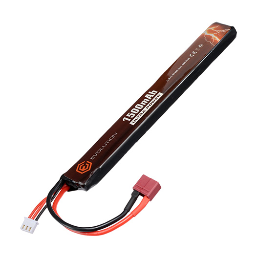 Evolution Ultra-Power LiPo Akku 7,4V 1500mAh 20C / 40C Stick-Type m. T-Stecker + Mini-Tam Adapter Bild 1