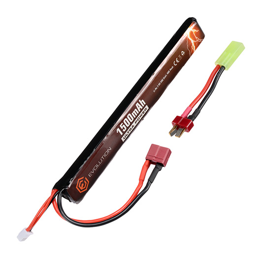 Evolution Ultra-Power LiPo Akku 7,4V 1500mAh 20C / 40C Stick-Type m. T-Stecker + Mini-Tam Adapter Bild 3