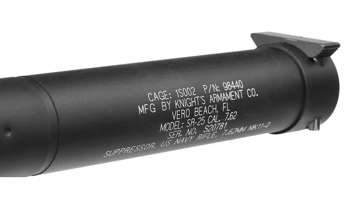 VFC KAC SR25 MK11 MOD 0 Aluminium QD Suppressor schwarz Bild 4