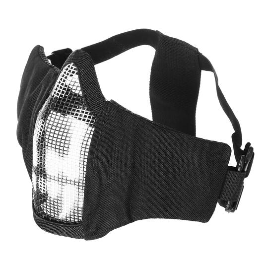 101 INC Airsoft Gittermaske schwarz mit Totenkopf Bild 1