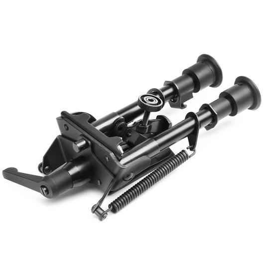 VFC 4 Zoll H-Type Bipod Metall Zweibein - Gummfe 155 - 225mm schwarz Bild 5