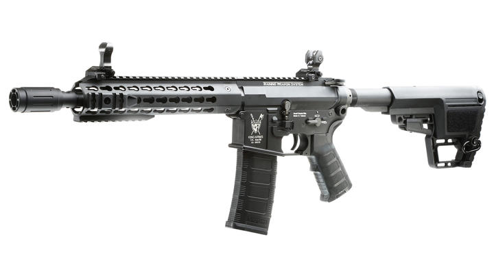King Arms M4 TWS KeyMod CQB Elite Vollmetall S-AEG 6mm BB schwarz