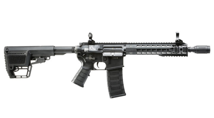 King Arms M4 TWS KeyMod CQB Elite Vollmetall S-AEG 6mm BB schwarz Bild 2