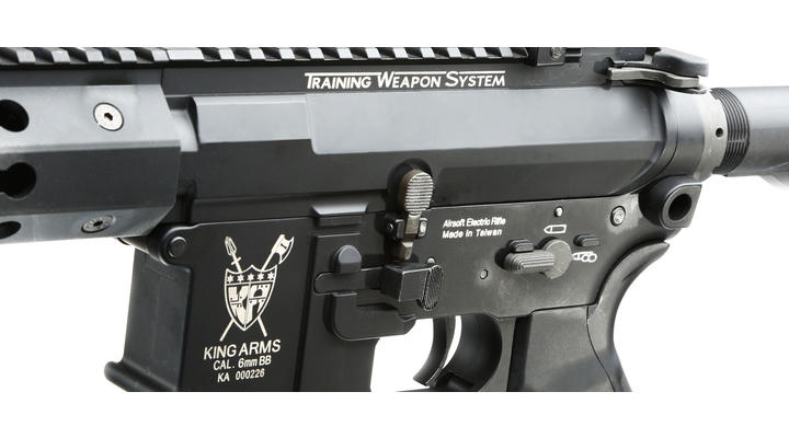 King Arms M4 TWS KeyMod CQB Elite Vollmetall S-AEG 6mm BB schwarz Bild 6