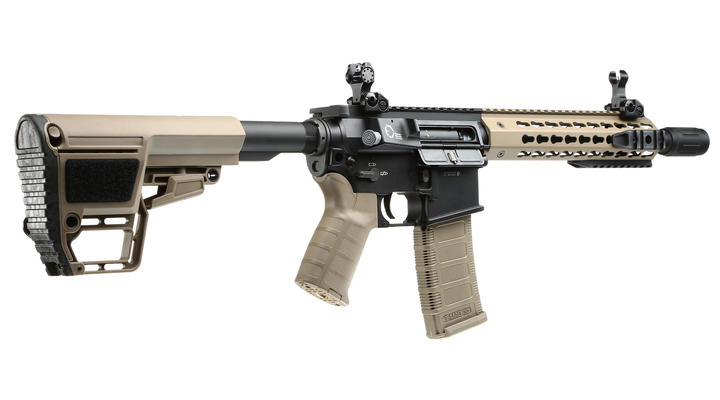 King Arms M4 TWS KeyMod CQB Elite Vollmetall S-AEG 6mm BB Dark Earth Bild 3